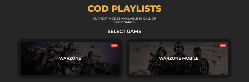 Call of duty playlists