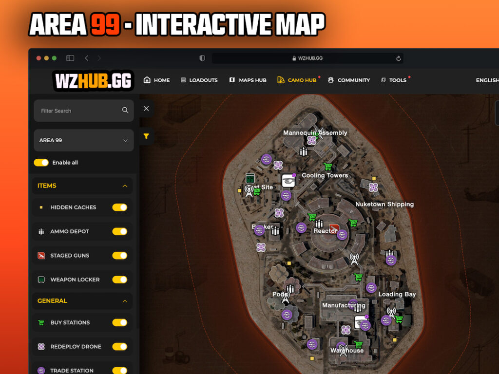 Introducing the AREA 99 Interactive Map: Your Ultimate Warzone Companion